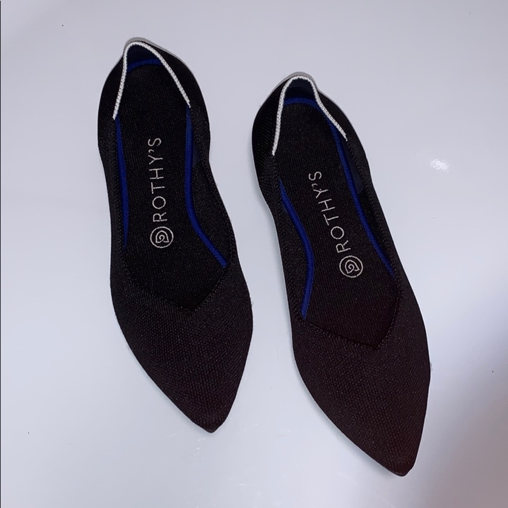 Rothy’s Black Point Flat Size 8.5